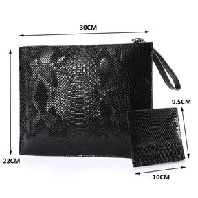 Snake pattern women Clutches for ladies wallet