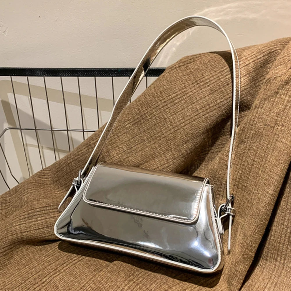 Luxury Armpit Bag Silver Chic