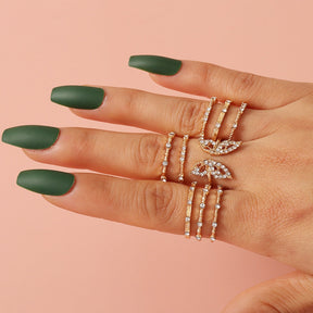 Bohemian Butterfly Ring Set