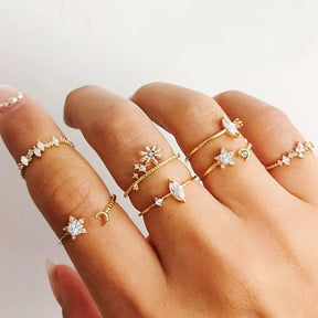 Bohemian Butterfly Ring Set