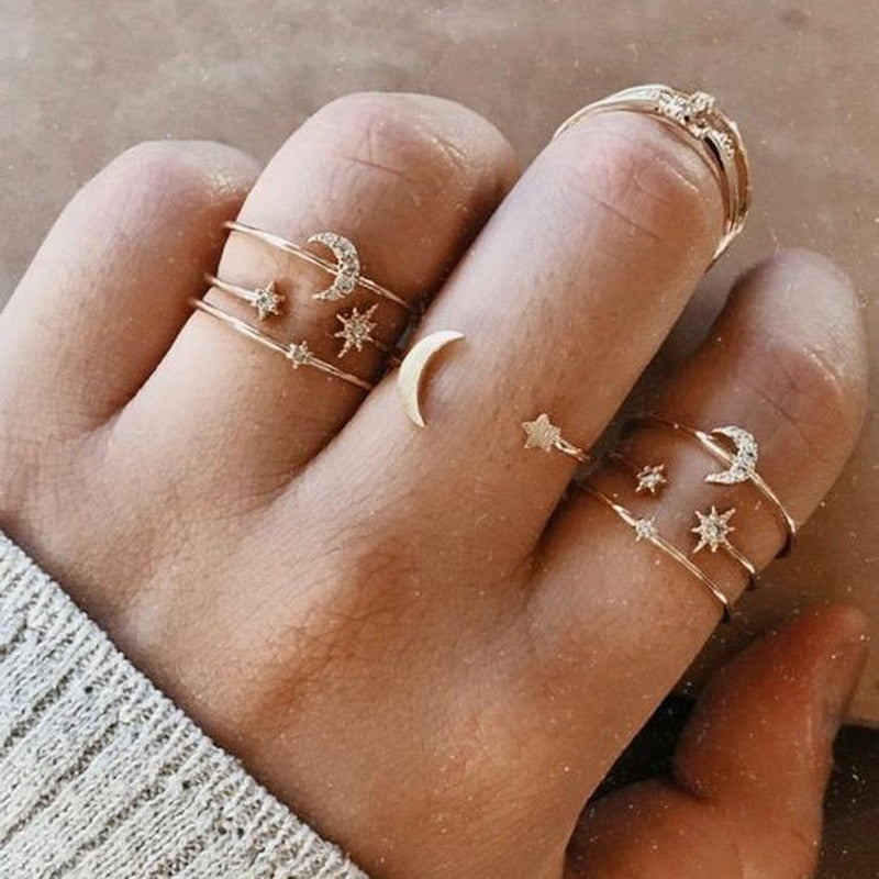 Bohemian Butterfly Ring Set