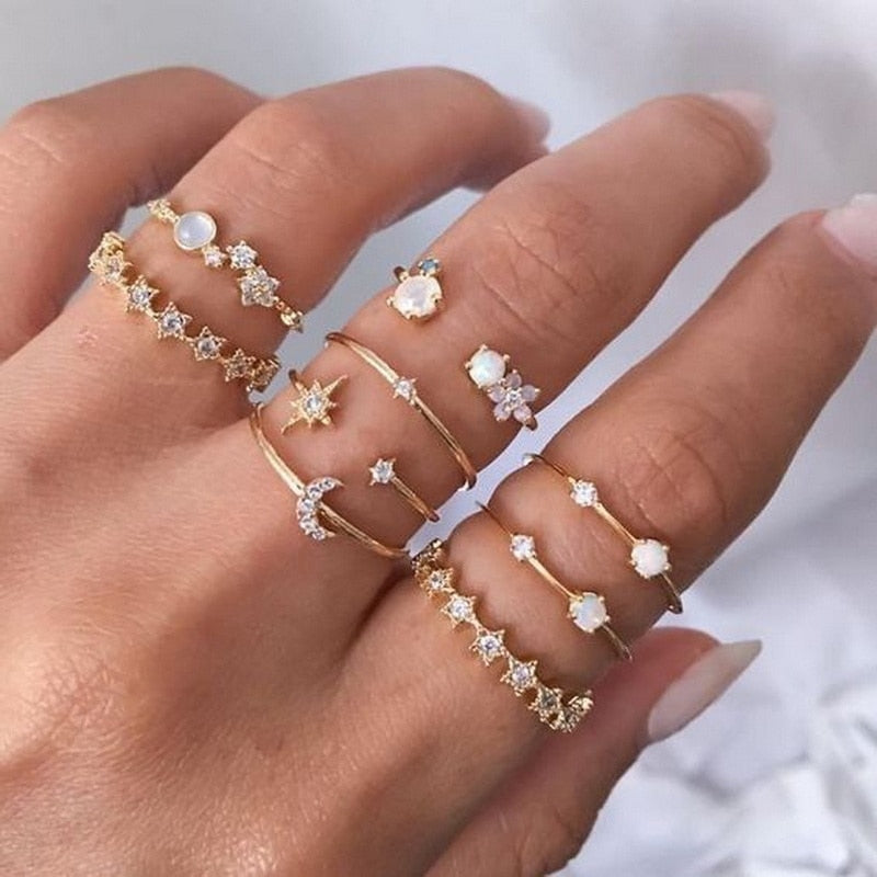 Bohemian Butterfly Ring Set