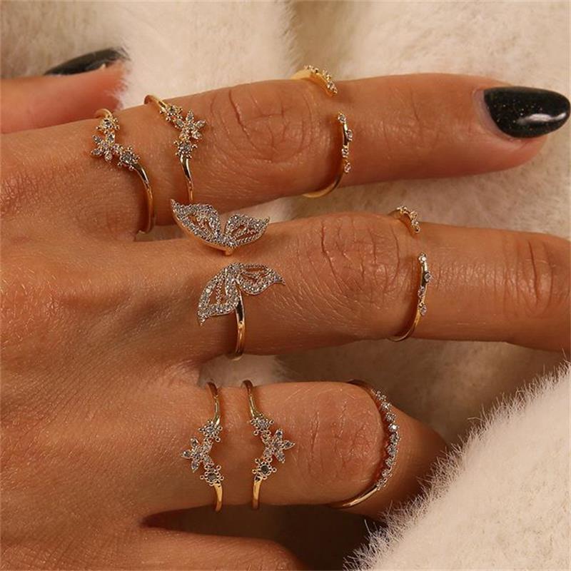 Bohemian Butterfly Ring Set